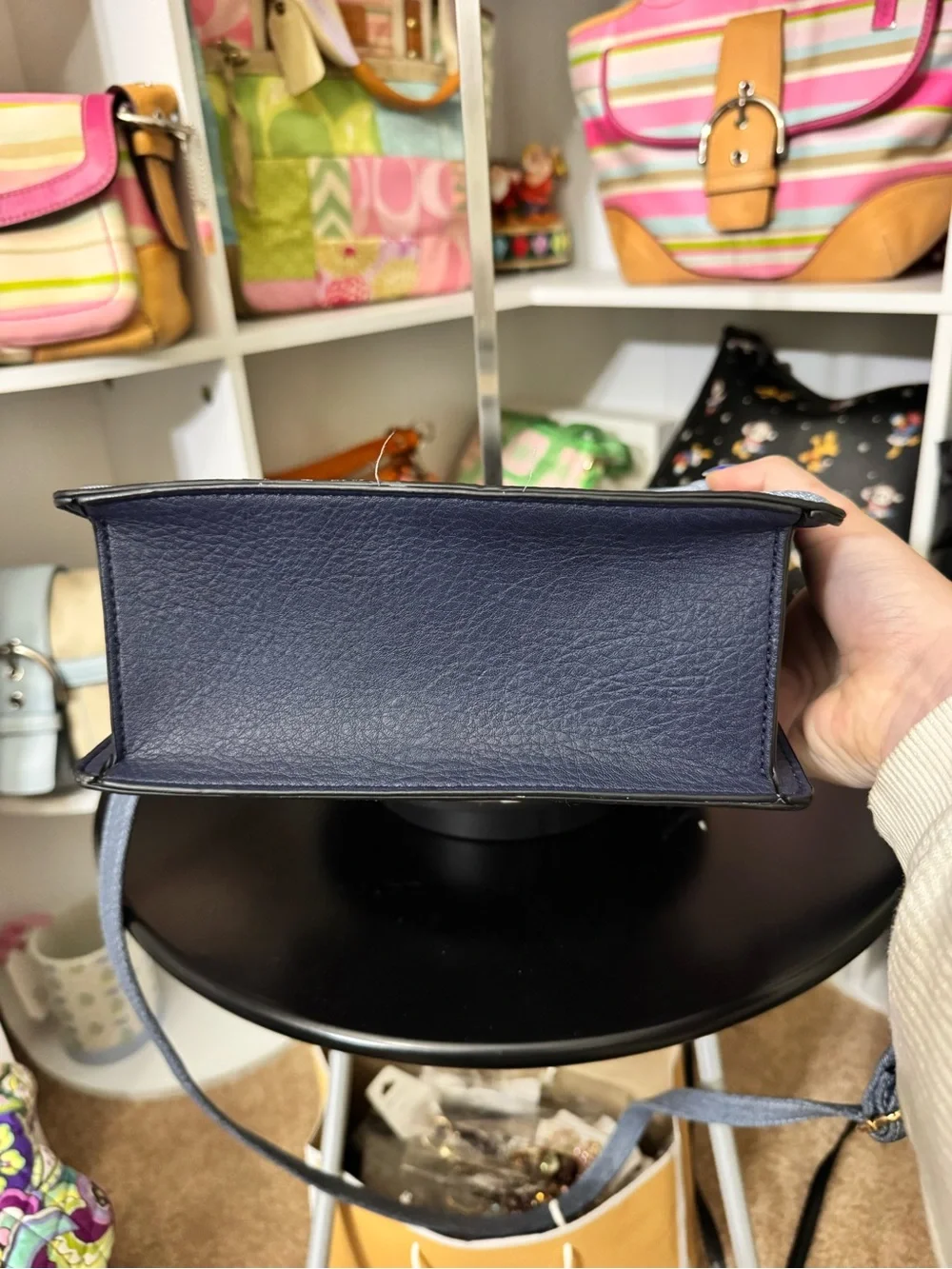 Also Denim Top Handle Satchel